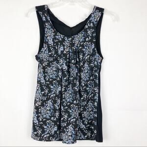 ELLE Top Womens XS Pastel Floral Career Office Business Casual Dressy Corpcore